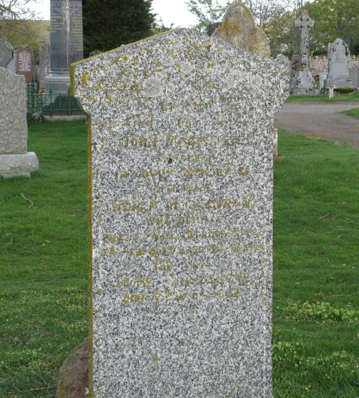 Photo of headstones/Helen MacLennan (d 1909) hdstn Fodderty